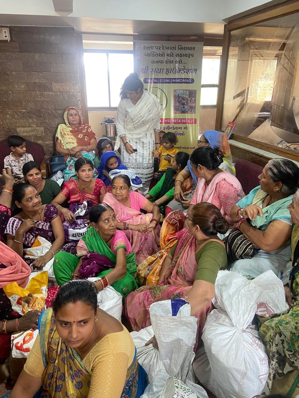 Monthly ration handover &mdash; Elder Care & Ration