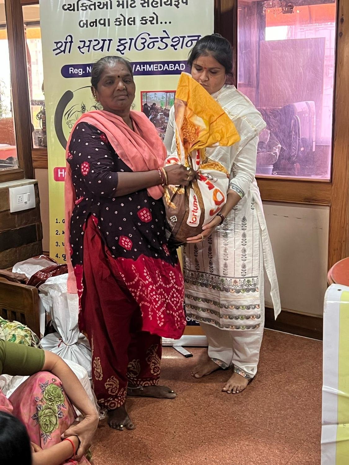Monthly ration handover &mdash; Elder Care & Ration