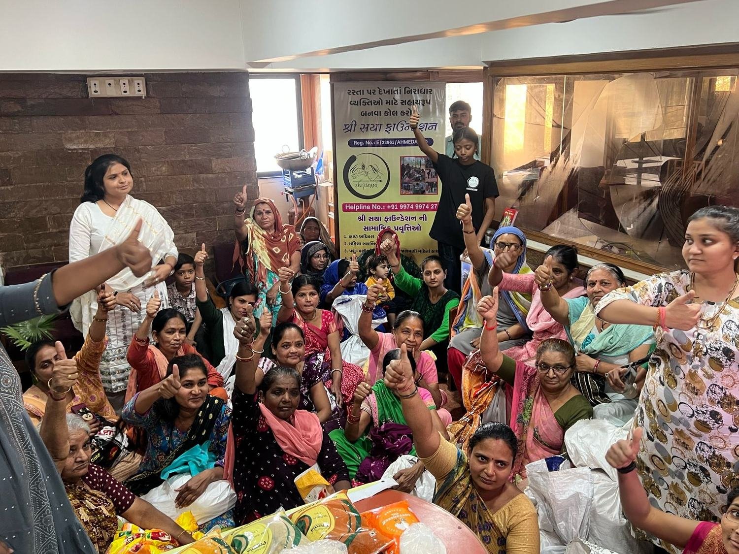 Monthly ration handover &mdash; Elder Care & Ration